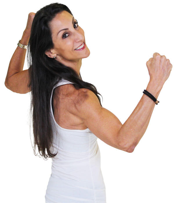 andrea hammer flexing back